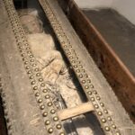 02.11.2019 Sandomierz. Szczątki Teresy Izabeli Morsztynównej w podziemiach kościoła św. Józefa / Grażyna Szlęzak-Wójcik / Radio Kielce