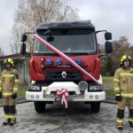 08.11.2019 Złota. Przekazanie nowego wozu dla OSP w Złotej / Grażyna Szlęzak-Wójcik / Radio Kielce