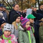 11.11.2019 Sandomierz. Obchody Święta Niepodległości. Na zdjęciu: poseł Marek Kwitek (w środku) i burmistrz Marcin Marzec / Grażyna Szlęzak-Wójcik / Radio Kielce