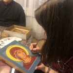 23.11.2019 Sandomierz. Warsztaty pisania ikon / Grażyna Szlęzak-Wójcik / Radio Kielce