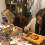 23.11.2019 Sandomierz. Warsztaty pisania ikon / Grażyna Szlęzak-Wójcik / Radio Kielce