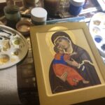 23.11.2019 Sandomierz. Warsztaty pisania ikon / Grażyna Szlęzak-Wójcik / Radio Kielce