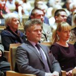 06.11.2019 Kielce. Filharmonia Świętokrzyska. Koncert patriotyczny „Hej, Orle Biały...” w wykonaniu Orkiestry Reprezentacyjnej Straży Granicznej z Nowego Sącza. Senator Krzysztof Słoń / Jarosław Kubalski / Radio Kielce