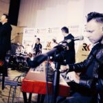 30.11.2019 Radio Kielce. Studio GRAM. Koncert zespołu Mafia w składzie: Michał Ostrowski - śpiew i skrzypce, Tomasz Joseph Bracichowicz - instrumenty klawiszowe, Paweł Poros - gitara, Paweł Lesiak - gitara basowa i Michał Stachurski - perkusja / Jarosław Kubalski / Radio Kielce