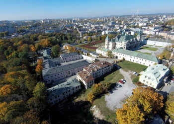 10.10.2018 Kielce. Widok na miasto. Wzgórze Zamkowe, Pałac Biskupów Krakowskich / Jarosław Kubalski / Radio Kielce