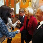 08.11.2019 Kielce. WDK. XX Gala Wręczenia Nagród i Wyróżnień „Talenty Świętokrzyskie”. Nagrody wręczają Andrzej Pruś - przewodniczący sejmiku, Renata Janik - wicemarszałek i Kazimierz Mądzik - kurator oświaty / Jarosław Kubalski / Radio Kielce