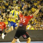 02.11.2019 Kielce. Piłka ręczna. Liga Mistrzów. Mecz PGE Vive Kielce - Telekom Veszprem. Alex Dujszebajew / Jarosław Kubalski / Radio Kielce