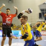 02.11.2019 Kielce. Piłka ręczna. Liga Mistrzów. Mecz PGE Vive Kielce - Telekom Veszprem. Julen Aginagalde / Jarosław Kubalski / Radio Kielce