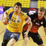 05.11.2019 Kielce. Piłka ręczna mężczyzn. Mecz PGE Vive Kielce - Zagłębie Lubin. Daniel Dujszebajew / Jarosław Kubalski / Radio Kielce