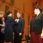 08.11.2019 Kielce. Filharmonia Świętokrzyska. "Widma" - kantata w oparciu o część II "Dziadów". Wcześniej wojewoda Agata Wojtyszek wręczyła medale za długoletnia służbę dla pracowników Filharmonii / Jarosław Kubalski / Radio Kielce