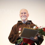 08.11.2019 Kielce. WDK. Odznaczenia "Świadek Historii". O. Jerzy Pająk - kapucyn, kapelan Związku Sybiraków i Związku Żołnierzy AK / Jarosław Kubalski / Radio Kielce