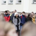 08.11.2019 Kielce. VII LO im. J. Piłsudskiego. Odsłonięcie muralu przedstawiającego Marszałka Józefa Piłsudskiego / Jarosław Kubalski / Radio Kielce