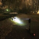 15.11.2019 Kielce. Ścieżki wzdłuż Silnicy pomiędzy ulicami IX Wieków Kielc a Jesionową nocą / Jarosław Kubalski / Radio Kielce