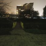 15.11.2019 Kielce. Ścieżki wzdłuż Silnicy pomiędzy ulicami IX Wieków Kielc a Jesionową nocą / Jarosław Kubalski / Radio Kielce