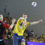 16.11.2019 Kielce. Piłka Ręczna Liga Mistrzów. Mecz PGE Vive Kielce - Vardar Skopje. Uladzislau Kulesh / Jarosław Kubalski / Radio Kielce