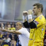 16.11.2019 Kielce. Piłka Ręczna Liga Mistrzów. Mecz PGE Vive Kielce - Vardar Skopje. Talant Dujszebajew i Julen Aginagalde / Jarosław Kubalski / Radio Kielce