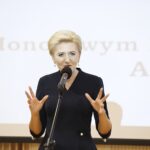 18.11.2019 Kielce. 10-lecie Ośrodka Rehabilitacyjno-Edukacyjno-Wychowawczego imienia Marii Majewskiej w Kielcach. Małżonka Prezydenta RP Agata Kornhauser-Duda / Jarosław Kubalski / Radio Kielce