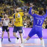 30.11.2019 Kielce. Piłka ręczna. Liga Mistrzów. Mecz PGE Vive Kielce - Mieszkow Brześć. Blaż Janc / Jarosław Kubalski / Radio Kielce