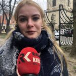 23.11.2019 Sandomierz. Diecezjalny Zjazd Katolickiego Stowarzyszenia Młodzieży i Akcji Katolickiej. Karolina Adamska - prezes Katolickiego Stowarzyszenia Młodzieży w Kunowie / Grażyna Szlęzak-Wójcik / Radio Kielce