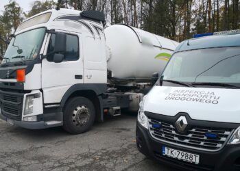 Ponad 0,7 promila alkoholu w wydychanym powietrzu miał kierowca cysterny przewożącej gaz ciekły / Wojewódzki Inspektorat Transportu Drogowego w Kielcach