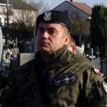 16.11.2019 Ożarów. 75. rocznica śmierci Stanisława Bogusławskiego. Na zdjęciu:  Łukasz Wilczyński - prawnuk Stanisława Bogusławskiego / Emilia Sitarska / Radio Kielce