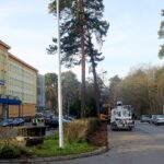 19.11.2019. Ostrowiec Świętokrzyski. Remont parkingu przed szpitalem / Emilia Sitarska / Radio Kielce