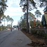 19.11.2019. Ostrowiec Świętokrzyski. Remont parkingu przed szpitalem / Emilia Sitarska / Radio Kielce