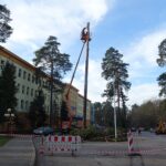 19.11.2019. Ostrowiec Świętokrzyski. Remont parkingu przed szpitalem / Emilia Sitarska / Radio Kielce