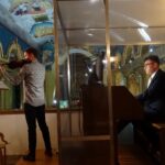 17.11.2019 Ostrowiec. Wieczór Cecyliański. Na zdjęciu (od lewej): skrzypek Karol Lipiński-Brańka i organista Adam Klarecki / Emilia Sitarska
