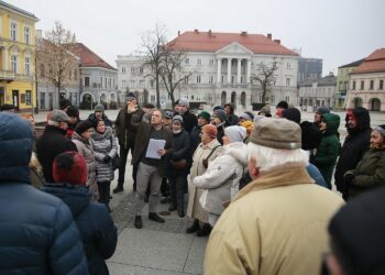 24.11.2019. Kielce. Spacer Historyczny / Wiktor Taszłow / Radio Kielce