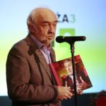 Kielce. 25.11.2019. Wielki jubileusz Andrzeja Cempury. 50 lat na scenie. Na zdjęciu: Grzegorz Strzelczyk - prezes stowarzyszenia przyjaciół teatru Loża 3 / Wiktor Taszłow / Radio Kielce