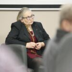 Kielce. 26.11.2019. Promocja książki Maryli Ścibor-Marchockiej „Sprawiedliwi" (26.11.2019). Na zdjęciu: Maryla Ścibor-Marchocka - autorka książki / Wiktor Taszłow / Radio Kielce