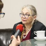 Kielce. 26.11.2019. Promocja książki Maryli Ścibor-Marchockiej „Sprawiedliwi" (26.11.2019). Na zdjęciu: Maryla Ścibor-Marchocka - autorka książki / Wiktor Taszłow / Radio Kielce