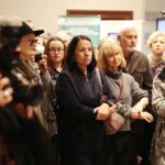 Kielce. 26.11.2019. Wystawa czasowa "Strach" w Dawnym Pałacu Biskupów Krakowskich w Kielcach. Na zdjęciu (w środku): Magdalena Kusztal - dyrektor Departamentu Kultury i Dziedzictwa Narodowego w Urzędzie Marszałkowskim Województwa Świętokrzyskiego / Wiktor Taszłow / Radio Kielce