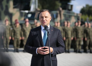 MSPO. Briefing prasowy. Andrzej Duda - prezydent RP / Wiktor Taszłow / Radio Kielce