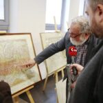 Kielce. 27.11.2019. GIS DAY na Politechnice Świętokrzyskiej. Na zdjęciu (z lewej): Jacek Grzybała - wykładowca Politechniki Świętokrzyskiej / Wiktor Taszłow