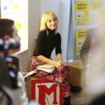 Kielce. 27.11.2019. Konferencja prasowa na temat nowej wystawy w Muzeum Zabawek i Zabawy. Na zdjęciu: Katarzyna Hodurek-Kiek - kurator wystawy / Wiktor Taszłow / Radio Kielce