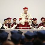 28.11.2019. Kielce. Inauguracja szkoły doktorskiej w UJK połaczona z wręczeniem dyplomów doktorskich i habilitacyjnych. Przemawia Jacek Semaniak - rektor Uniwersytetu Jana Kochanowskiego / Wiktor Taszłow / Radio Kielce