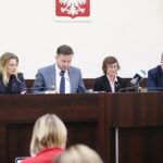 Kielce. 28.11.2018. Sesja Rady Miasta. Na zdjęciu (od lewej): Joanna Winiarska - wiceprzewodnicząca Rady Miasta Kielce, Kamil Suchański - Przewodniczący Rady Miasta Kielce, Katarzyna Zapała - wiceprzewodnicząca Rady Miasta Kielce, Jarosław Karyś - wiceprzewodniczący Rady Miasta Kielce / Wiktor Taszłow / Radio Kielce