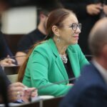 Kielce. 28.11.2018. Sesja Rady Miasta. Na zdjęciu: Marianna Noworycka - Gniatkowska - radna / Wiktor Taszłow / Radio Kielce