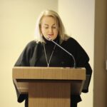 Kielce. 28.11.2019. XIV Sesja Rady Powiatu w Kielcach. Na zdjęciu: Monika Gworek - dyrektor Powiatowego Zespołu Szkół w Nowej Słupi / Wiktor Taszłow / Radio Kielce