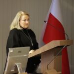 Kielce. 28.11.2019. XIV Sesja Rady Powiatu w Kielcach. Na zdjęciu: Monika Gworek - dyrektor Powiatowego Zespołu Szkół w Nowej Słupi / Wiktor Taszłow / Radio Kielce