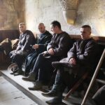 Wąchock. 06.11.2019. Plan zdjęciowy serialu filmowego "Korona Królów" / Wiktor Taszłow / Radio Kielce