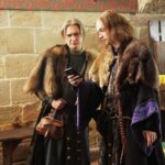 Wąchock. 06.11.2019. Plan zdjęciowy serialu filmowego "Korona Królów" / Wiktor Taszłow / Radio Kielce