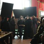 Wąchock. 06.11.2019. Plan zdjęciowy serialu filmowego "Korona Królów" / Wiktor Taszłow / Radio Kielce