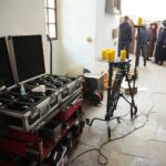 Wąchock. 06.11.2019. Plan zdjęciowy serialu filmowego "Korona Królów" / Wiktor Taszłow / Radio Kielce