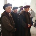 Wąchock. 06.11.2019. Plan zdjęciowy serialu filmowego "Korona Królów" / Wiktor Taszłow / Radio Kielce