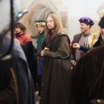 Wąchock. 06.11.2019. Plan zdjęciowy serialu filmowego "Korona Królów" / Wiktor Taszłow / Radio Kielce