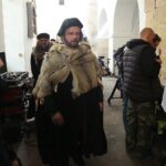 Wąchock. 06.11.2019. Plan zdjęciowy serialu filmowego "Korona Królów" / Wiktor Taszłow / Radio Kielce