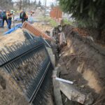 07.11.2019. Suchedniów. Nieszczęśliwy wypadek przy budowie mostu w Suchedniowie / Wiktor Taszlow / Radio Kielce